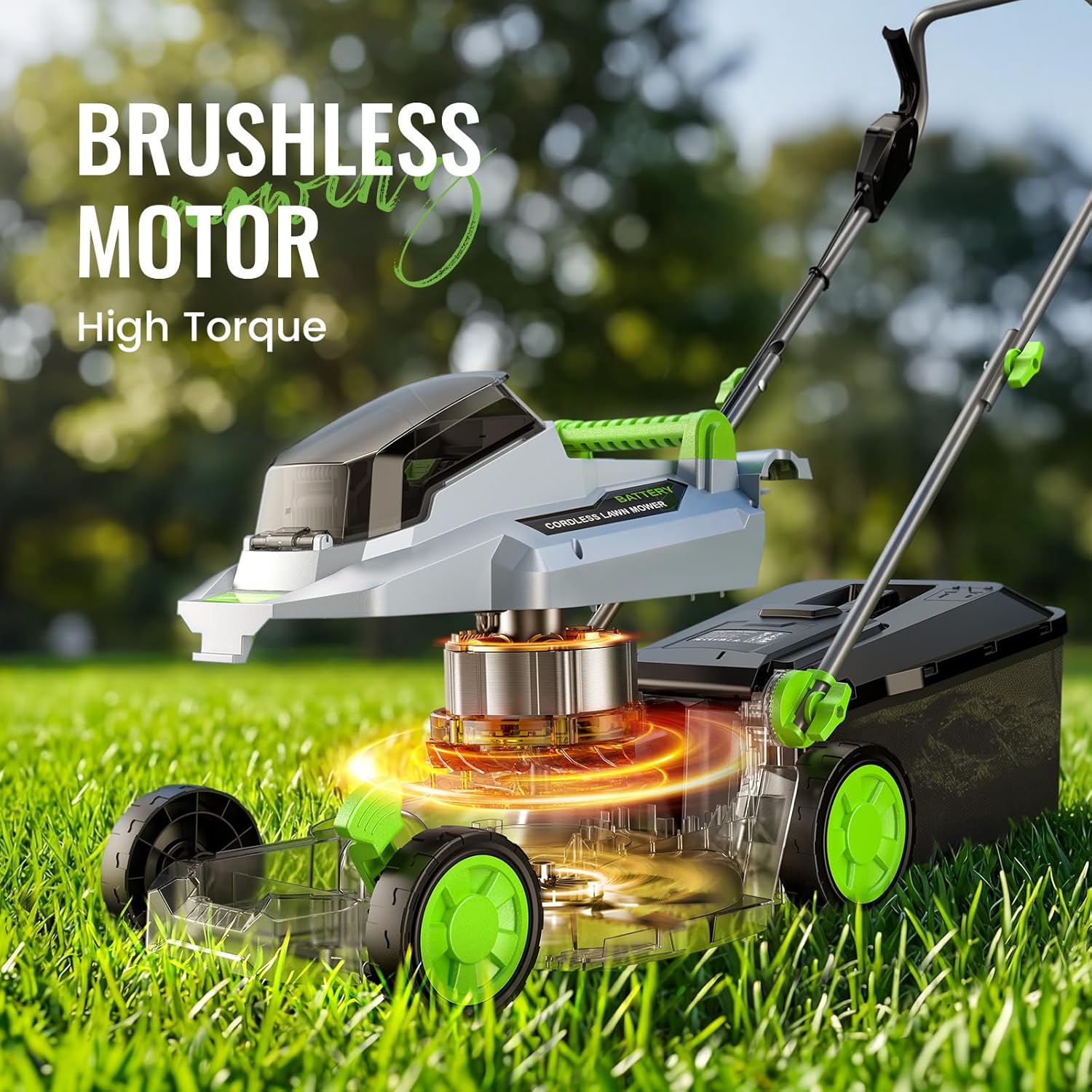 M13 Cordless Lawnmower – 33cm, Brushless, 2×4.0Ah