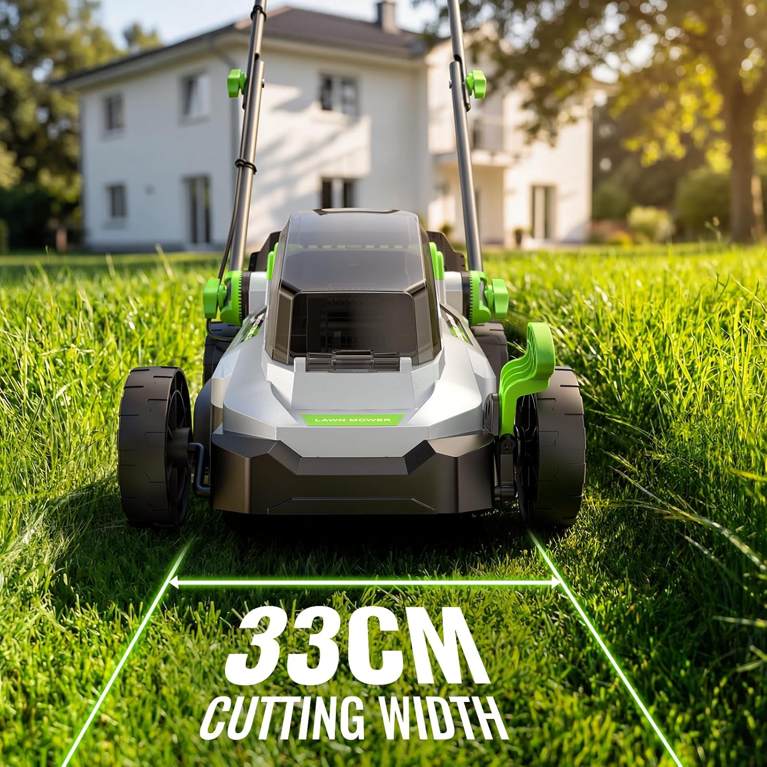 M13 Cordless Lawnmower – 33cm, Brushless, 2×4.0Ah