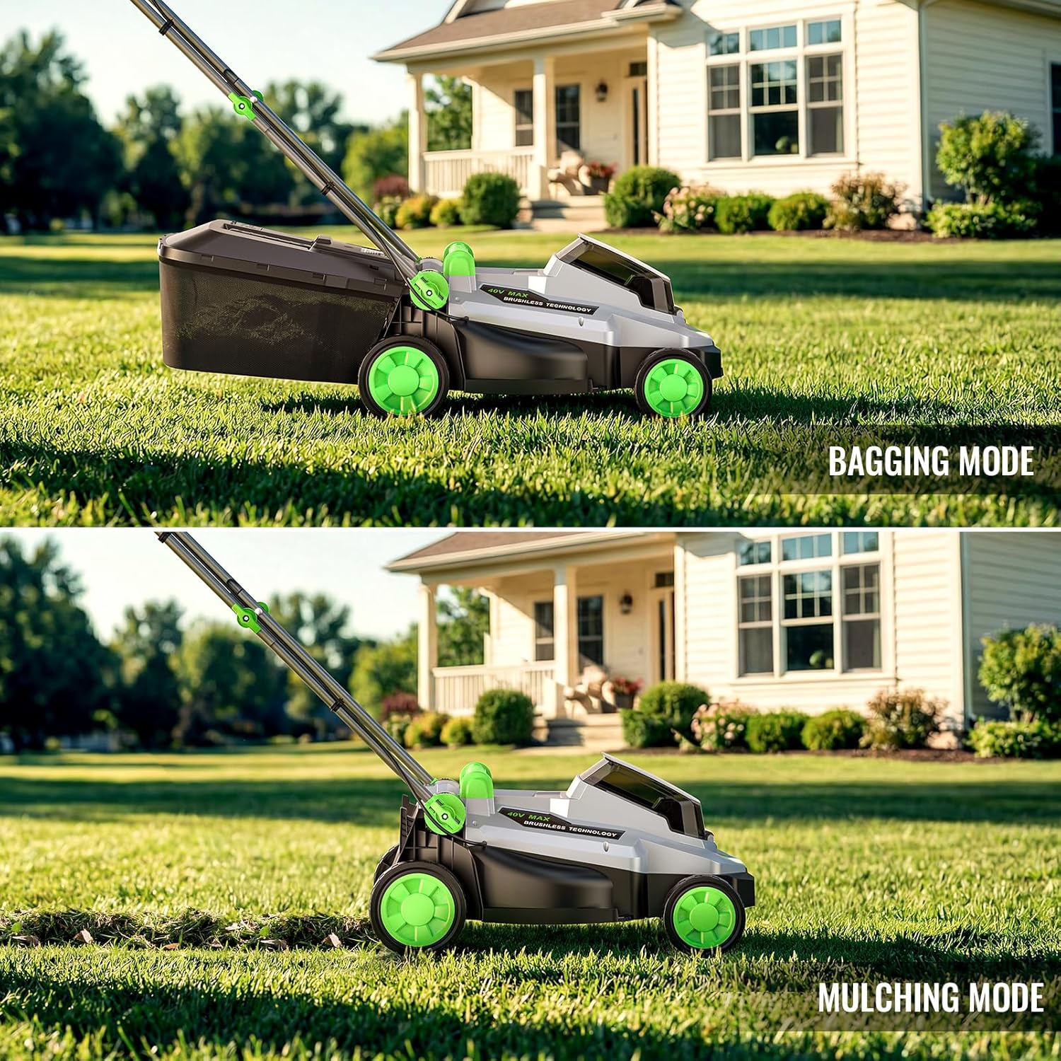 M13 Cordless Lawnmower – 33cm, Brushless, 2×4.0Ah