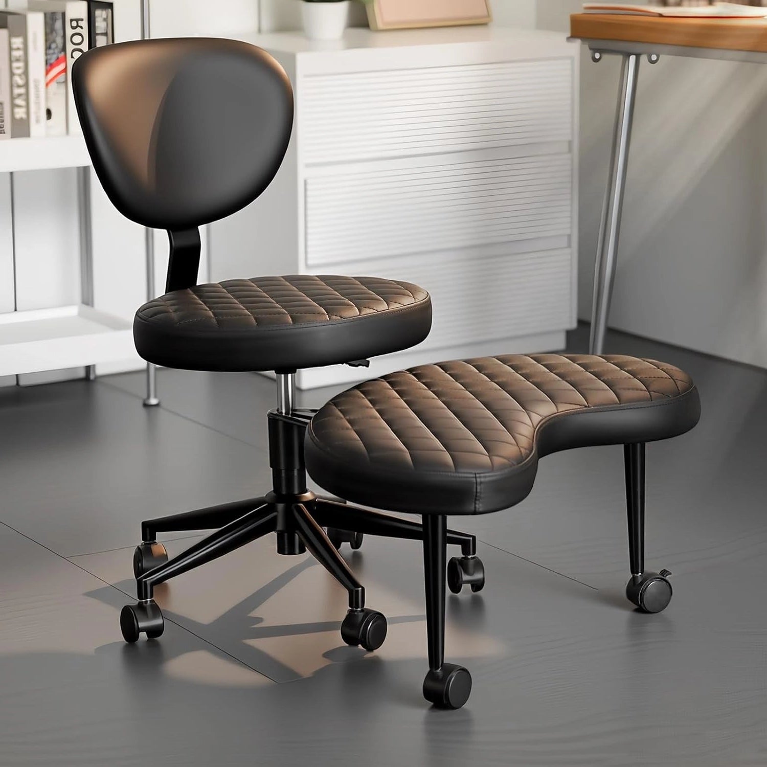 LP02 Criss Cross Chair Ergonomic Wide Cross Legged Office Chair