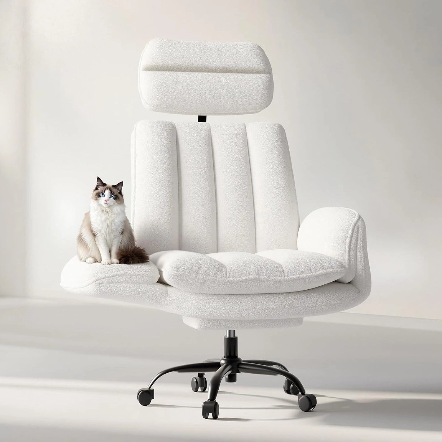 LB02 Office Chair Wide Cross Legged Heavy Duty Desk Chair