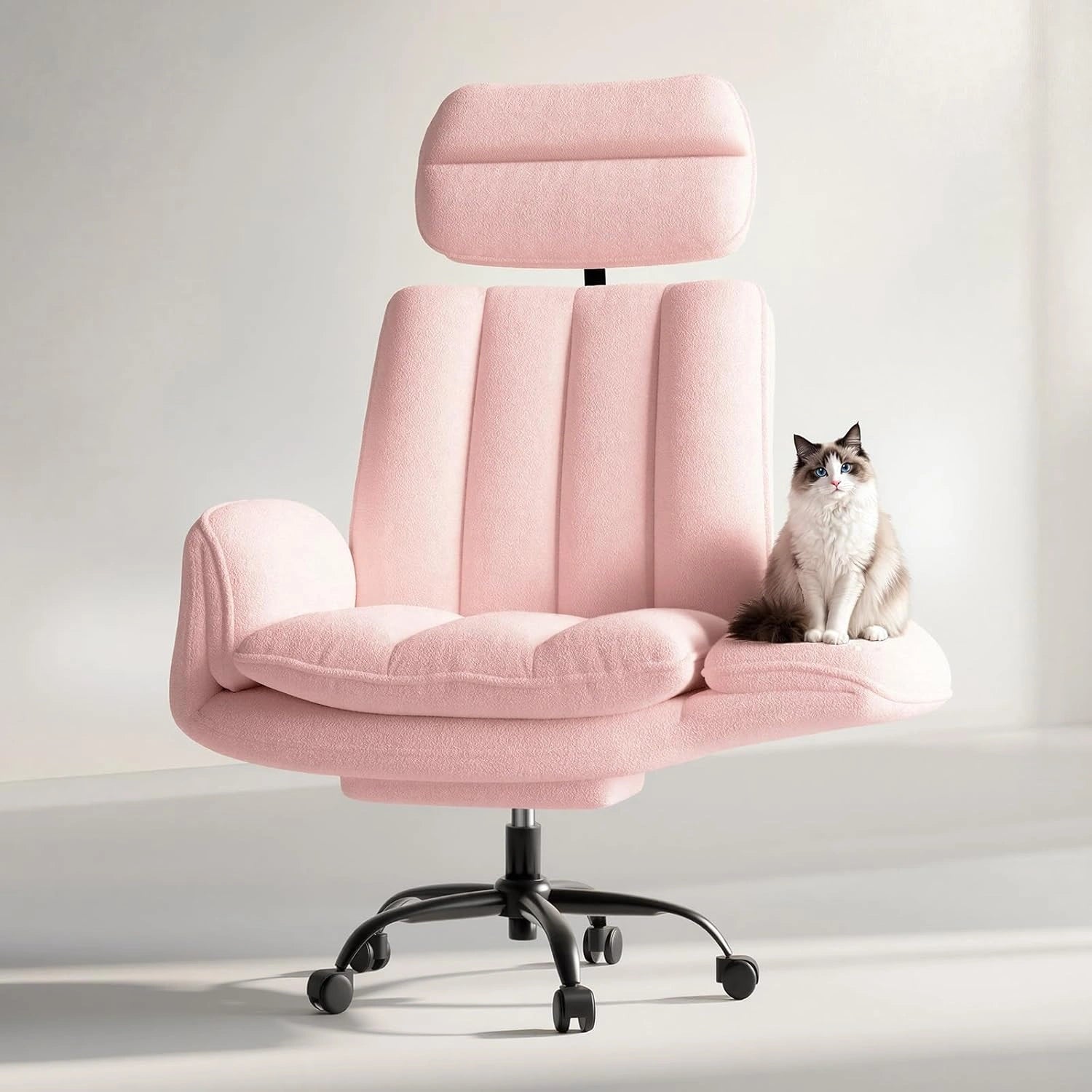 Ergonomic Wide Office Chair with Cross Arms & Footrest