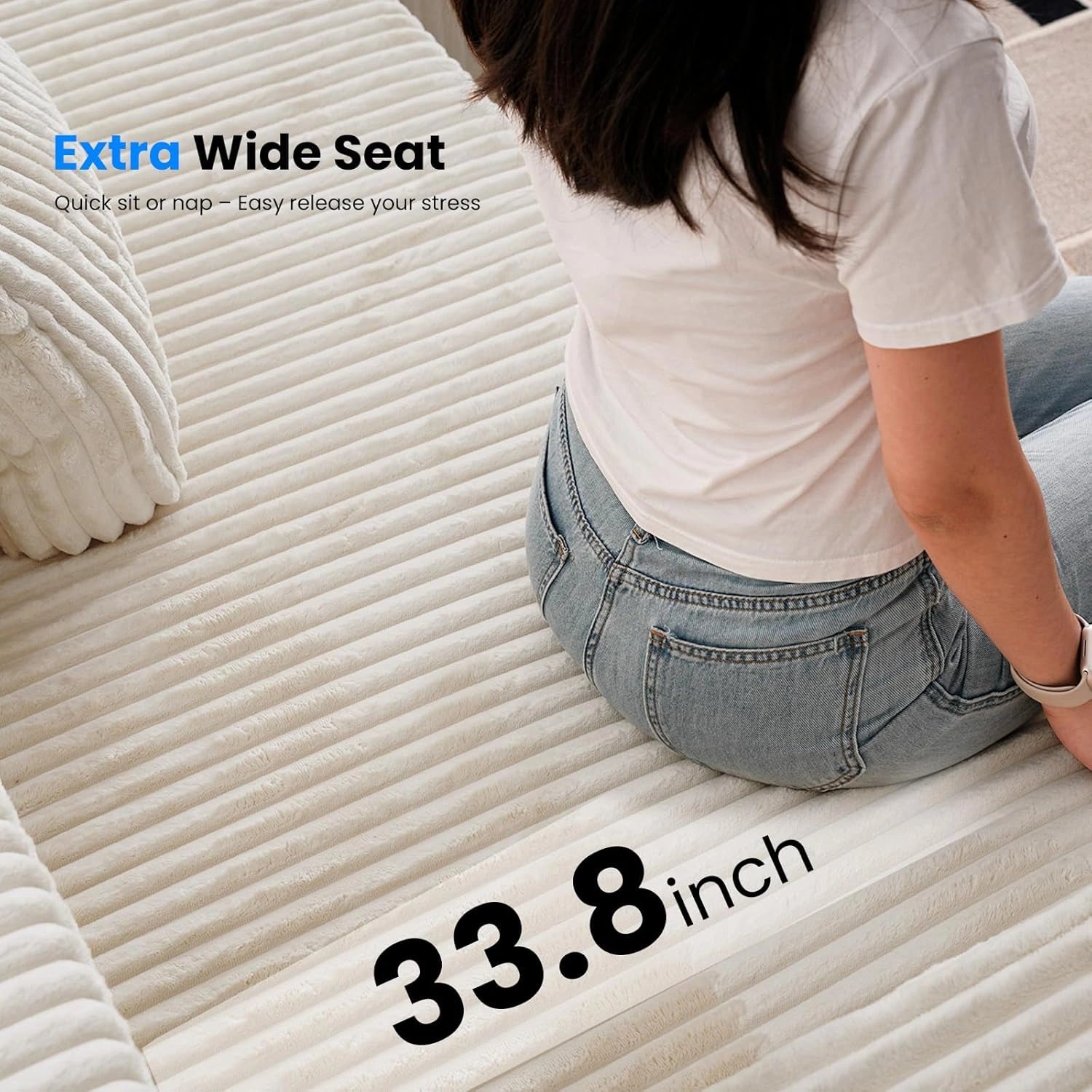 LHMSF08 Corner Sofa 270cm High Backrest L Shaped Sofa