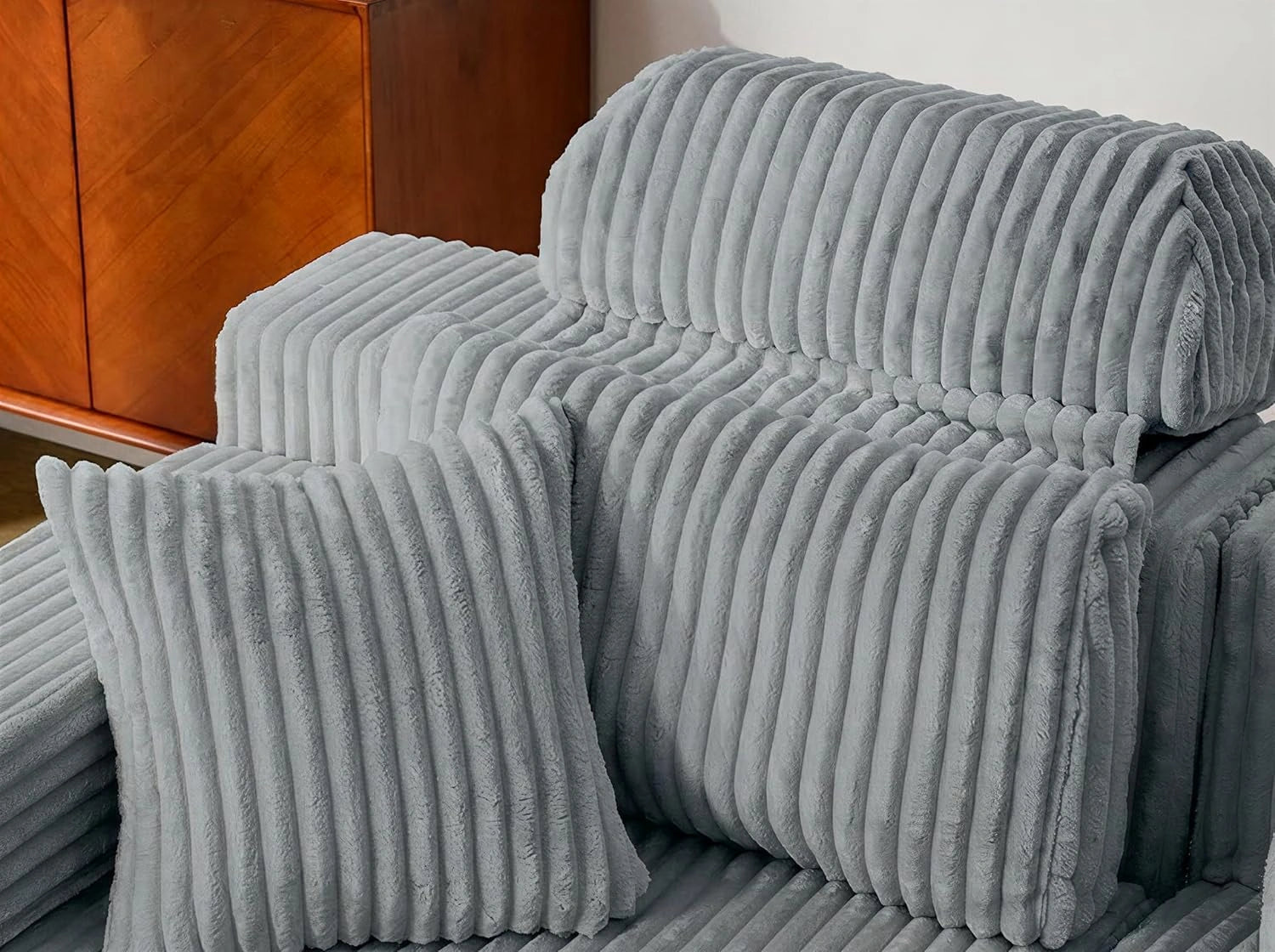 LHMSF08 Corner Sofa 270cm High Backrest L Shaped Sofa