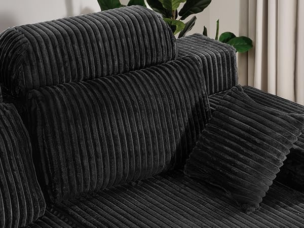 LHMSF14 U Shaped Sofa 360cm High Backrest Corner Sofa