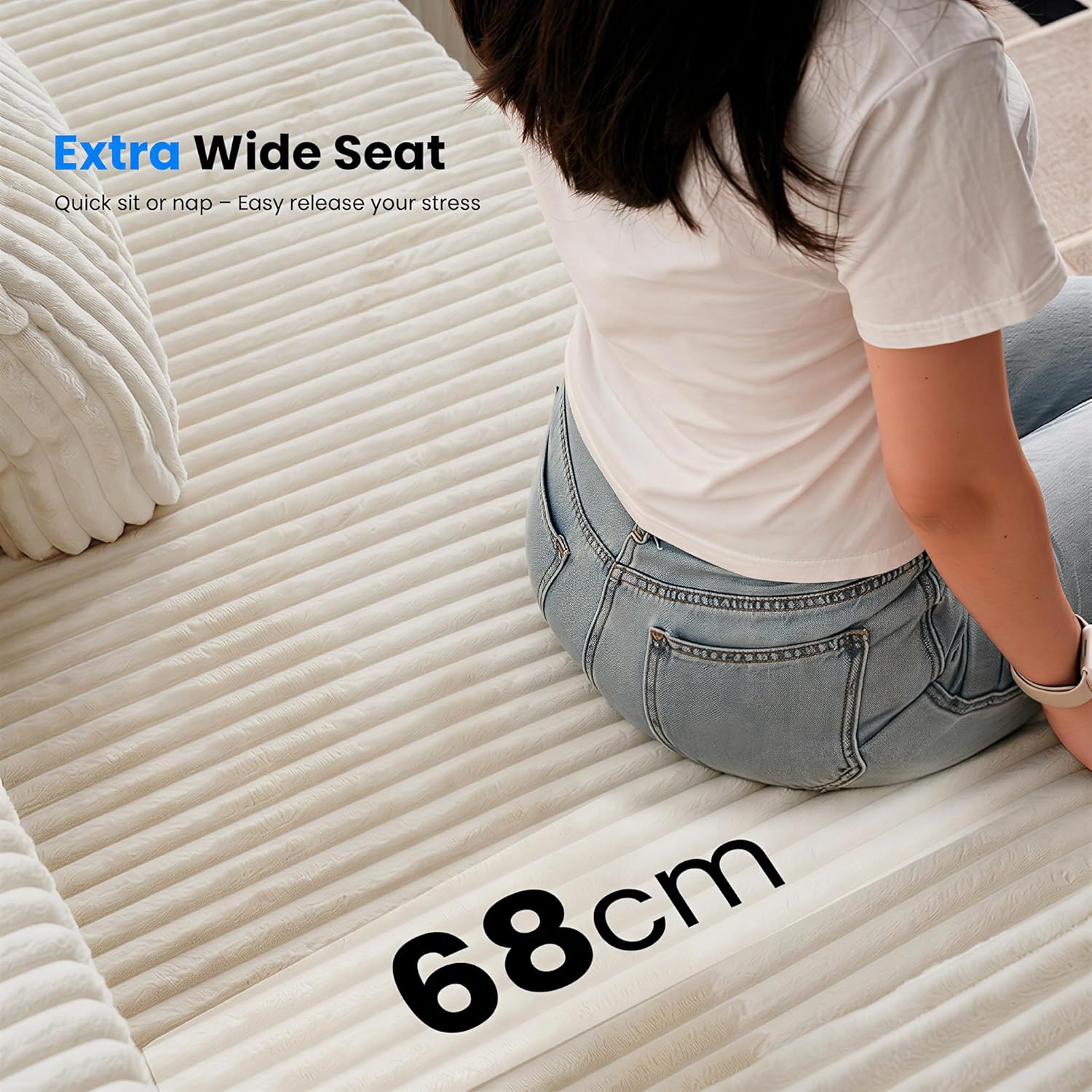 LHMSF14 U Shaped Sofa 360cm High Backrest Corner Sofa