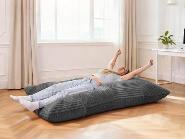 LDDSF02 Bean Bag Chairs for Adults 3 in 1 Washable Giant Bean Bag