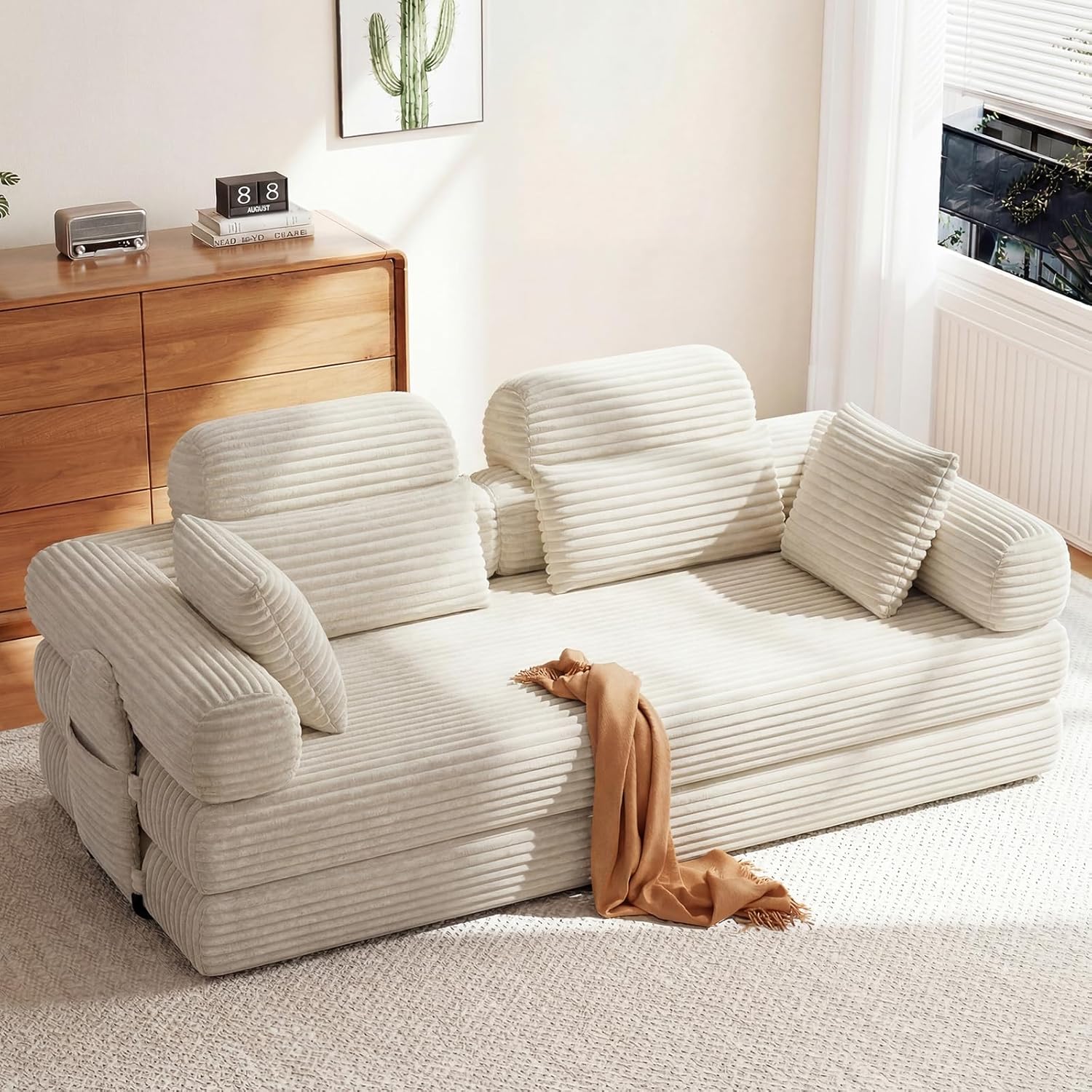 LHMSF14 Sofa Bed 5 in 1 High Backrest Double Sofa Bed
