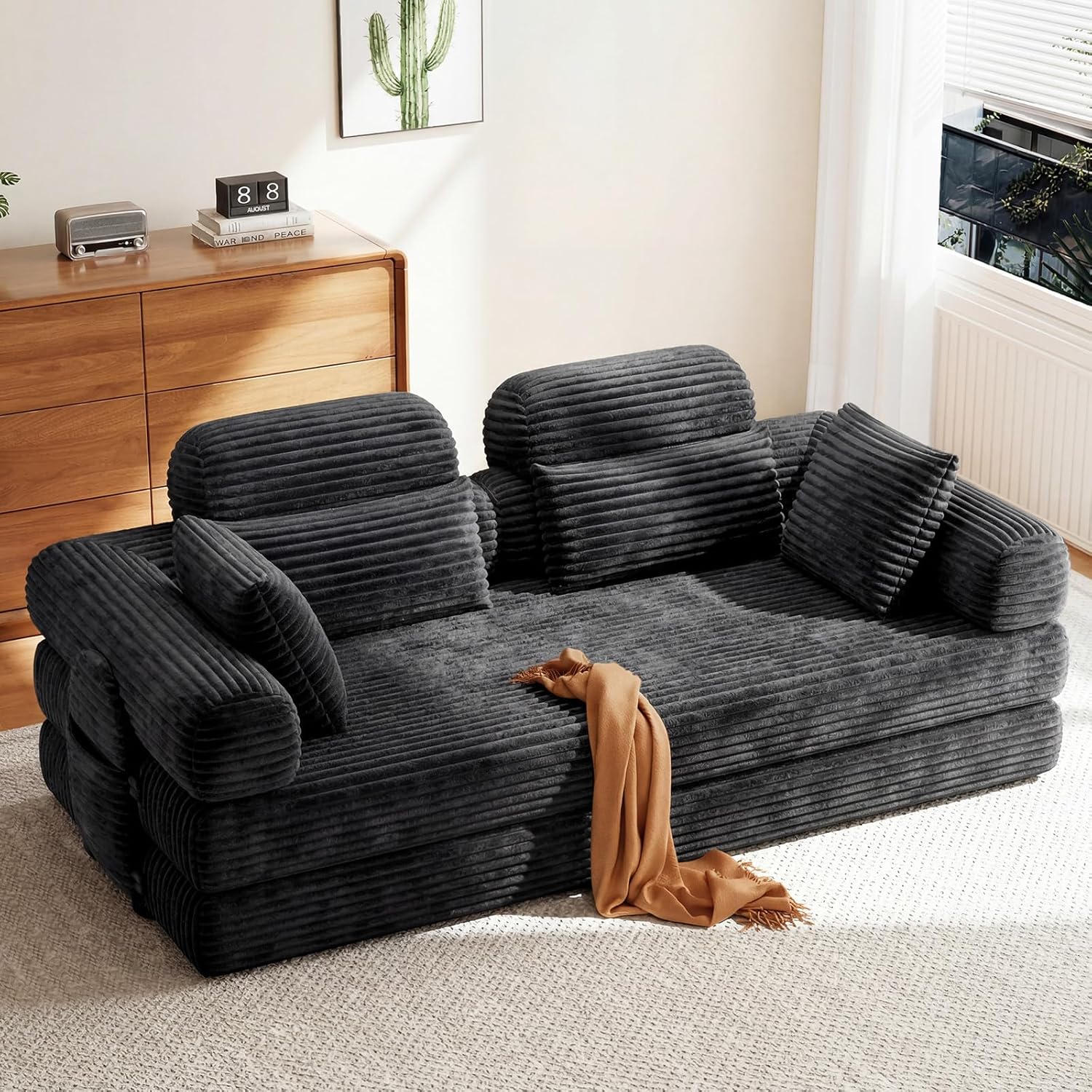 LHMSF14 Sofa Bed 5 in 1 High Backrest Double Sofa Bed
