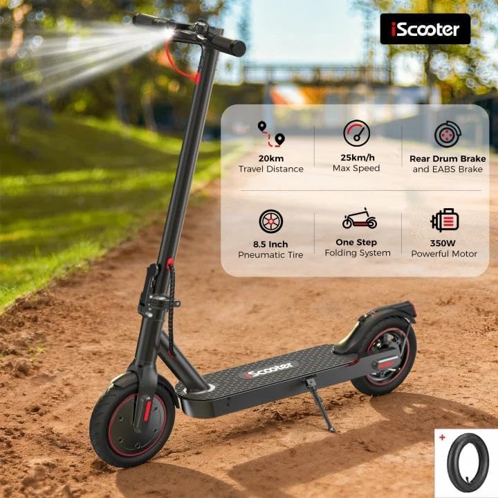 i8 Electric Scooter 350W 20–30KM Range, 8.5 Inch Tyres, 3 Speed Modes