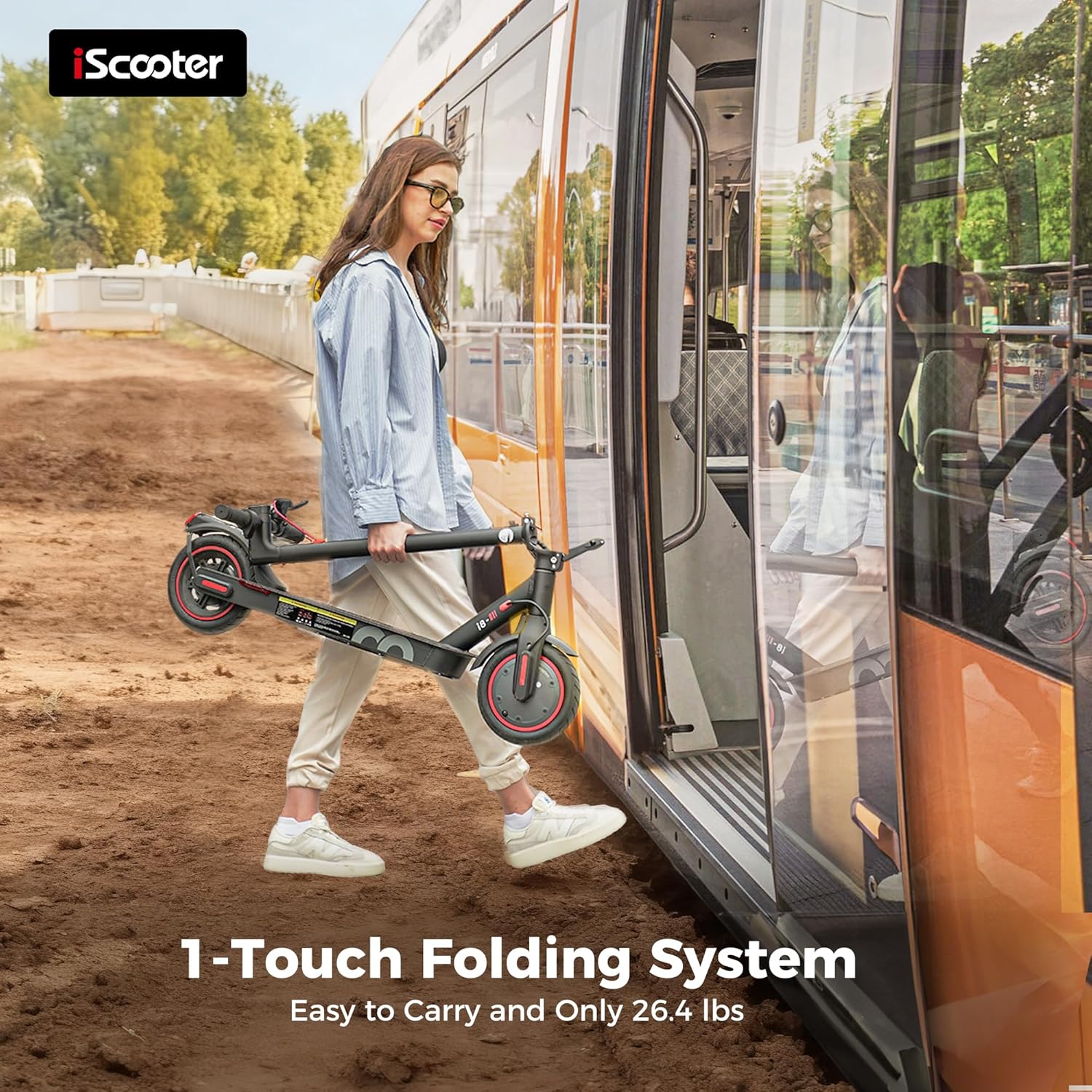 i8 Electric Scooter 350W 20–30KM Range, 8.5 Inch Tyres, 3 Speed Modes