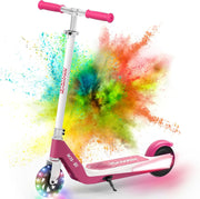 iK1S Kids Electric Scooter, LED Front Wheels, 7KM Range, 15KM/H, 3.5H Charge