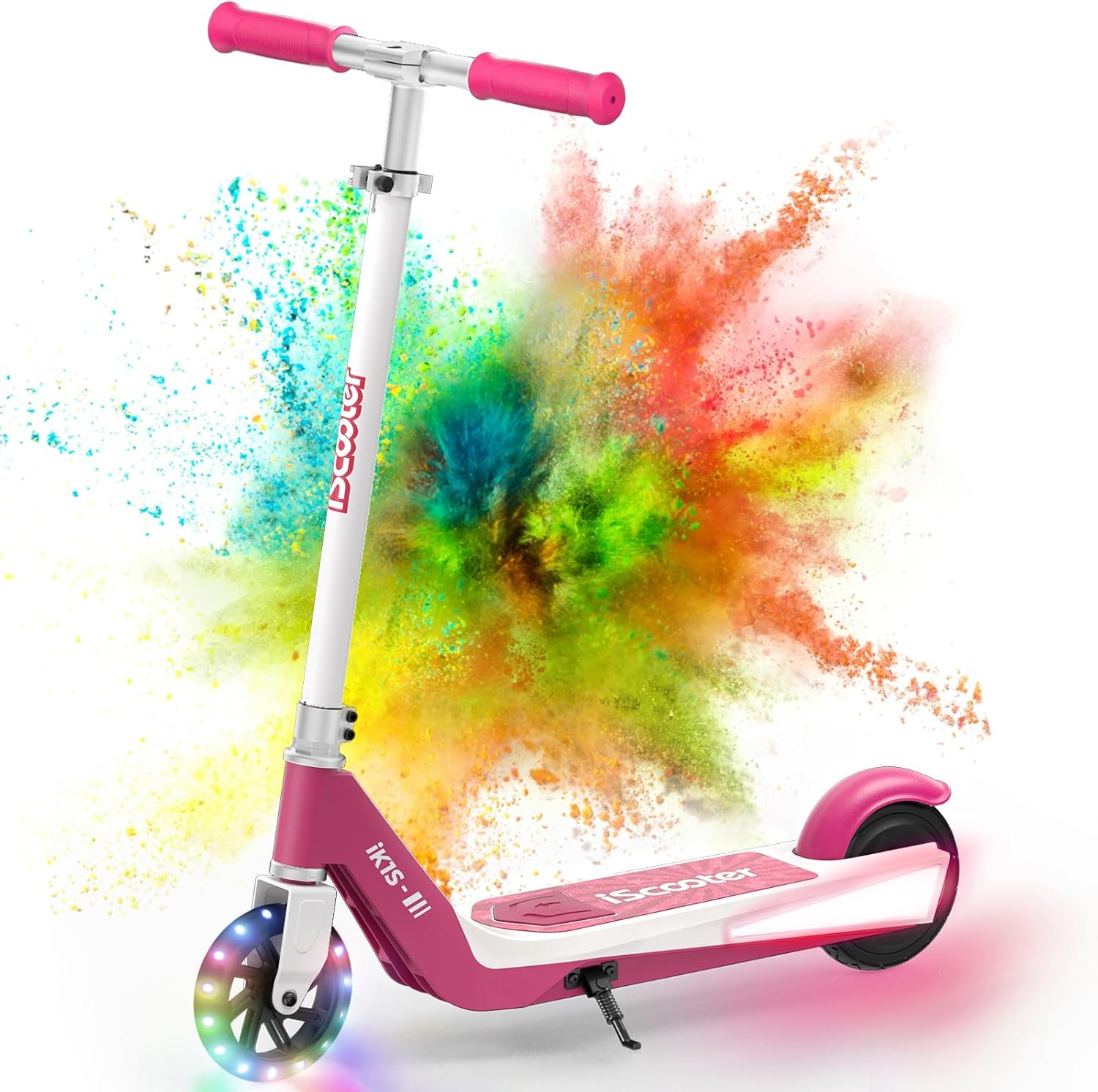 iK1S Electric Scooter LED Front Wheels 7KM Range 15KM H 3.5H Charge