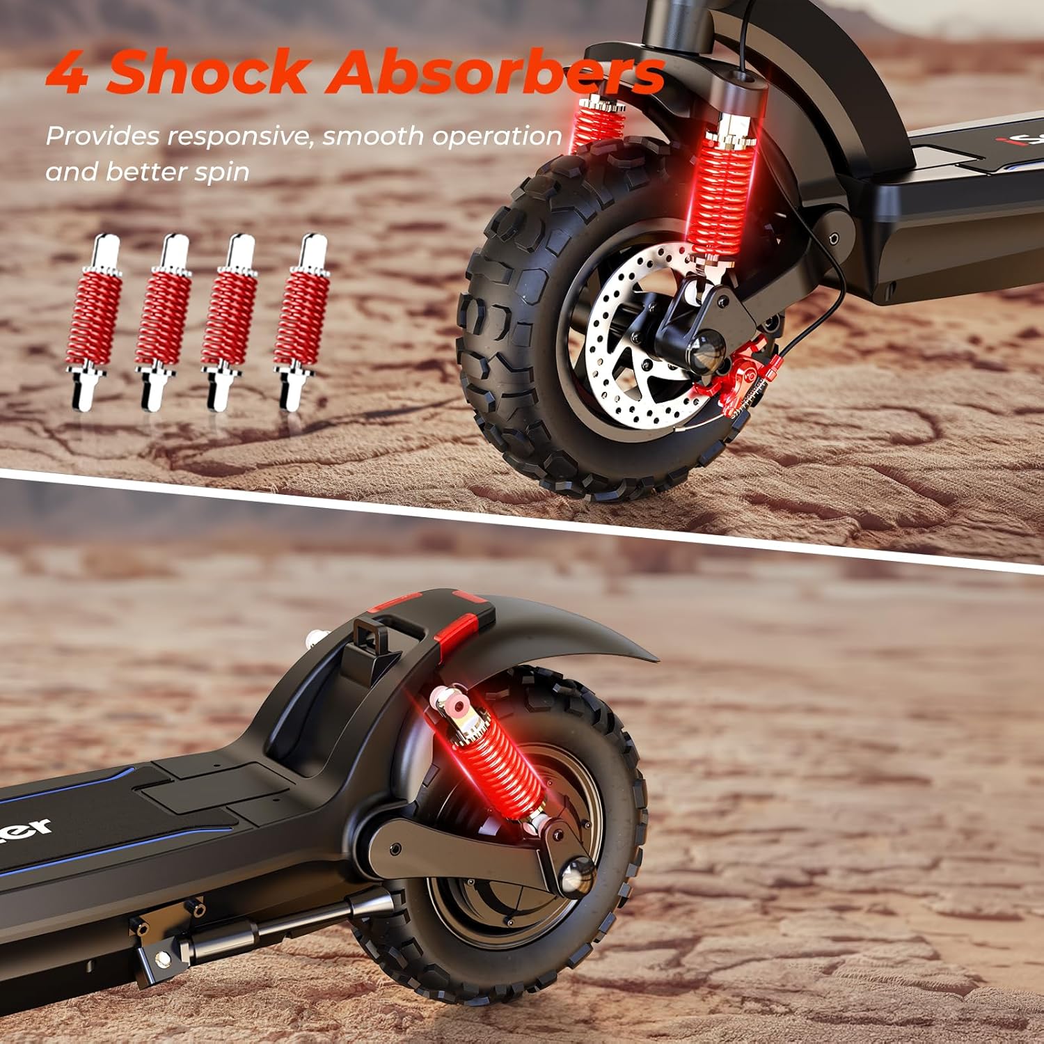 iX6 Electric Scooter 350W Motor 34KM Range 42V 7.8Ah Battery