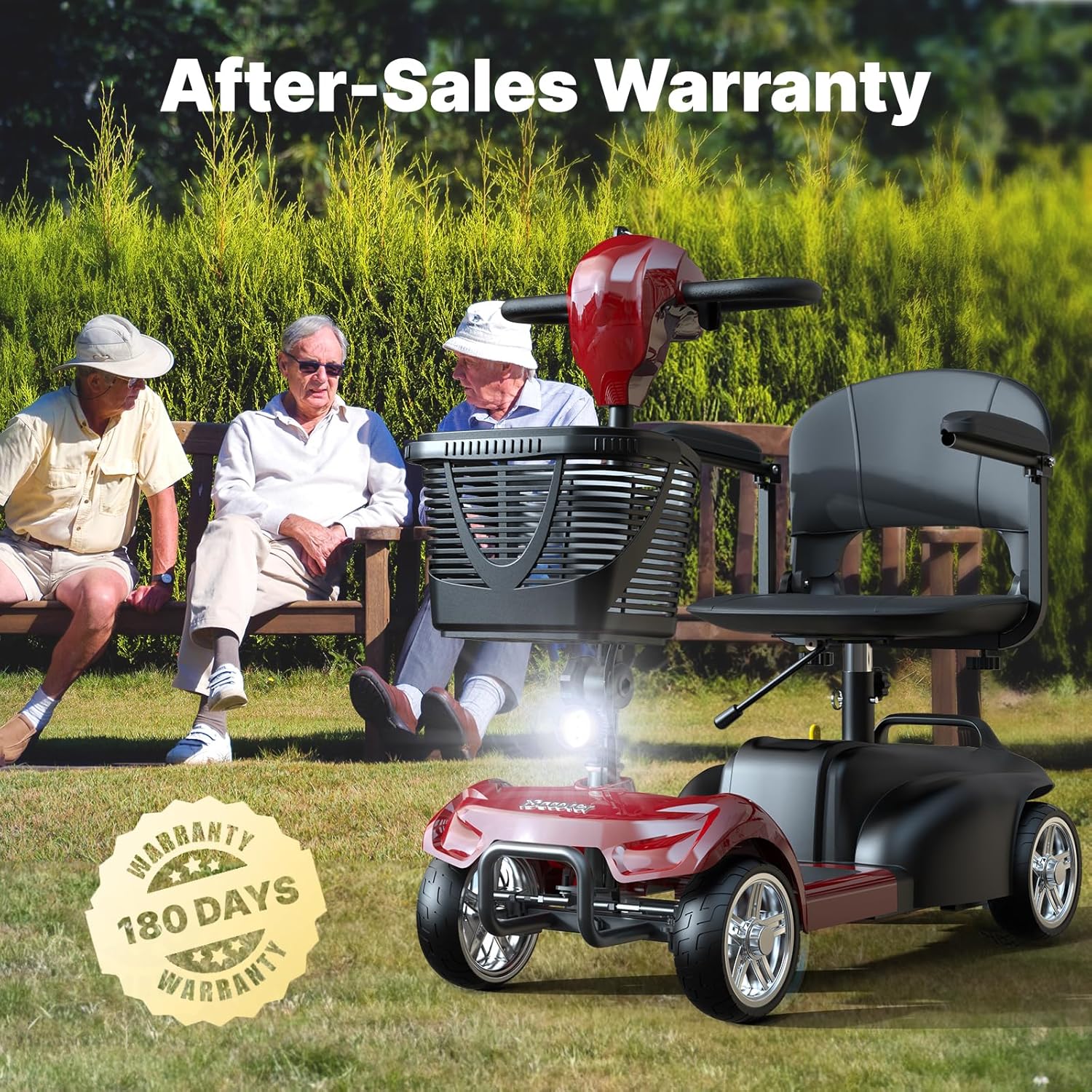 X-02 Mobility Scooter, 4-Wheel Electric Mobility Scooter for Adults, 20KM Range