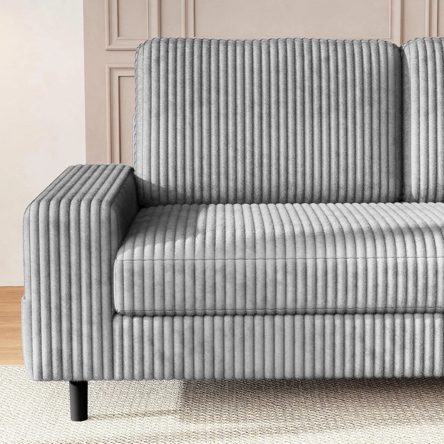 LMJSF08 Corner Sofa 3 Seater Modular Storage L Shaped Sofa