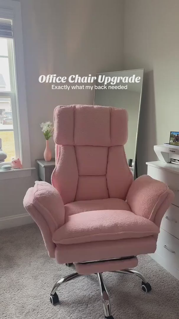 Load video: Big and Tall Office Chair with Flip-Up Armrests