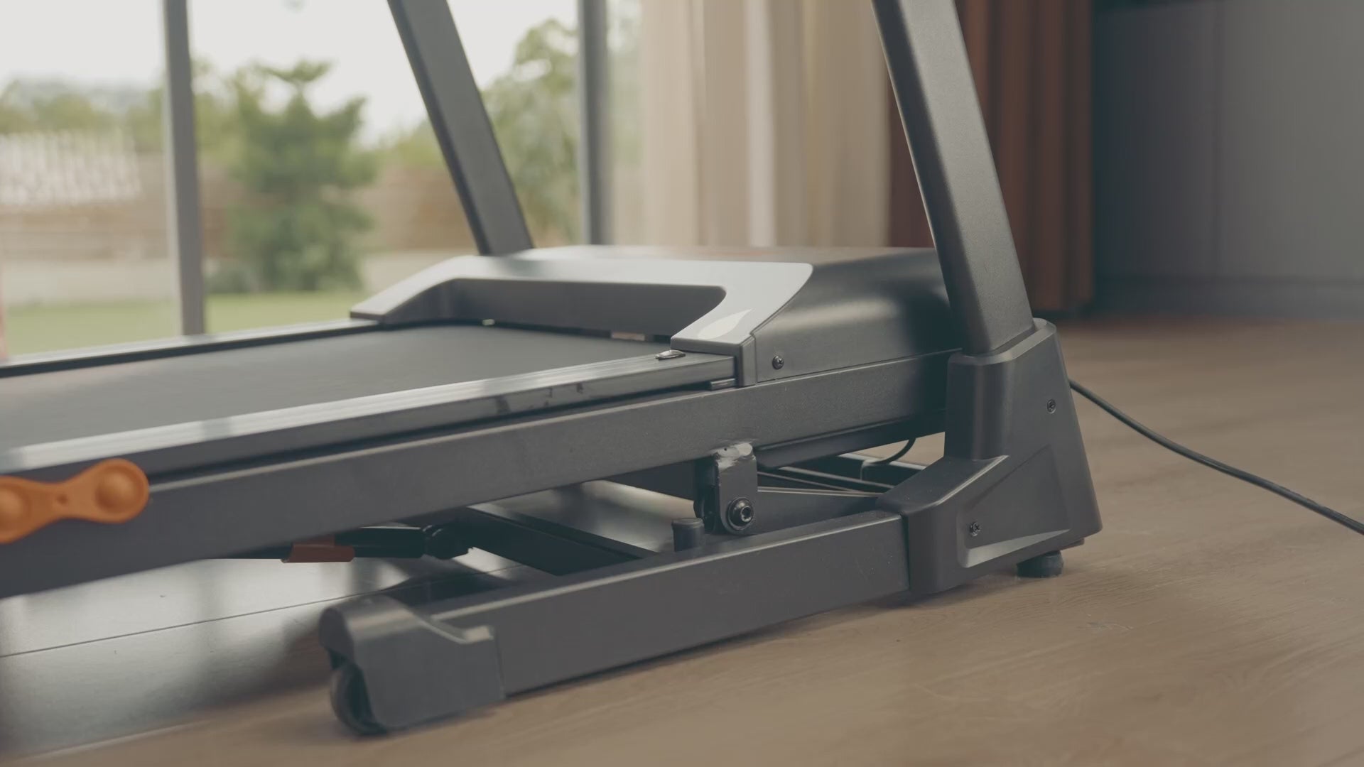 Load video: JT61 Treadmill for Home 15 Incline No Assembly Foldable Treadmill